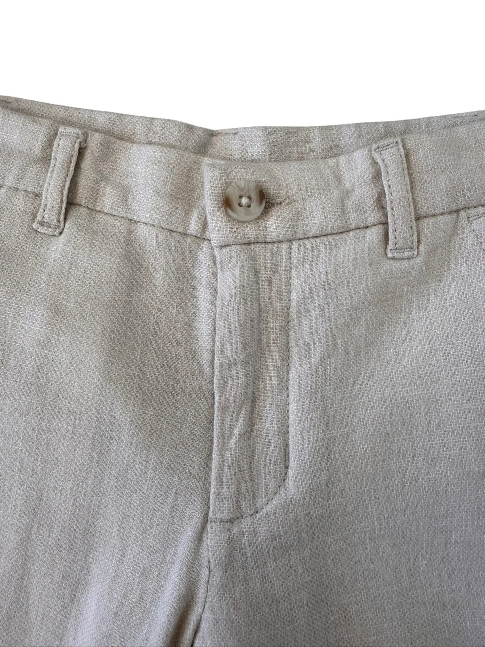 NWT Gymboree Boys Linen Blend Dress Pants 5T Beige Easter Wedding